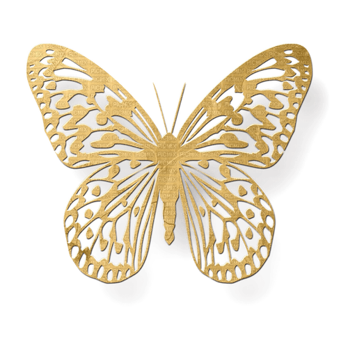 Papillon.Deco.Butterfly.gold.Victoriabea - PNG gratuit