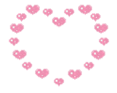 Coeur rose gif Debutante - GIF animé gratuit