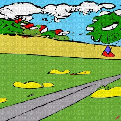 Cartoon Landscape - zdarma png