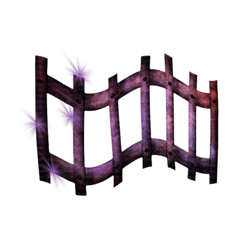 kikkapink fantasy fence purple deco - PNG gratuit
