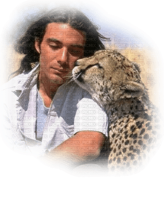 Kaz_Creations Man Homme Cheetah Animals - δωρεάν png
