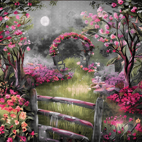 ♡§m3§♡ landscape pink spring image - ilmainen png
