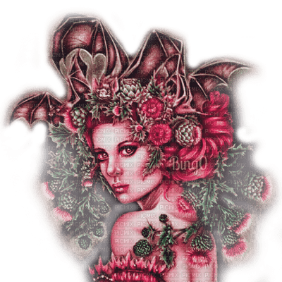 Y.A.M._Gothic Fantasy woman - ingyenes png