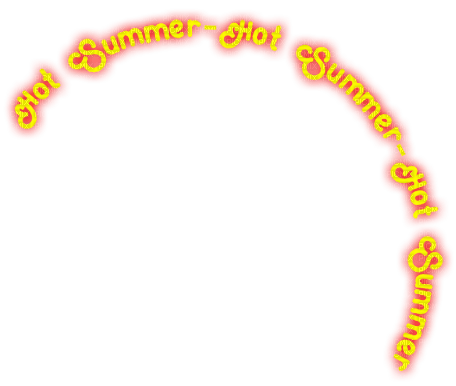 soave text hot summer yellow red - png gratis