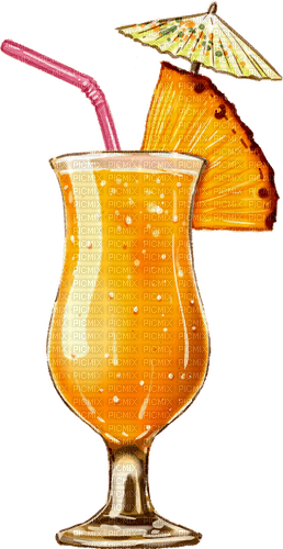 kikkapink ananas cocktail umbrella summer - 無料png