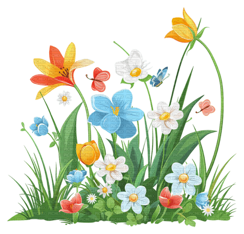 spring flowers Bb2 - PNG gratuit