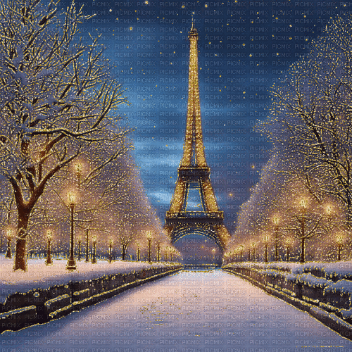 background, hintergrund, paris, winter - Gratis geanimeerde GIF