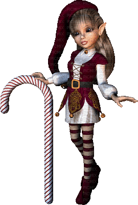 christmas elf - Gratis animeret GIF