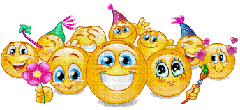 party smiley face fun birthday anniversaire fest celebrations tube gif  anime animated animation new year silvester, party , smiley , face , fun ,  birthday , anniversaire , fest , celebrations ,