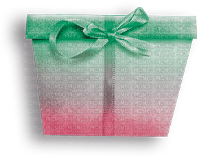 soave deco birthday gift box pink green - png ฟรี