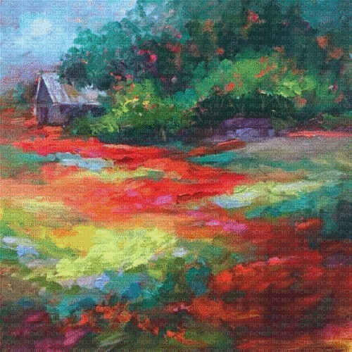 watercolo scenery background - Δωρεάν κινούμενο GIF