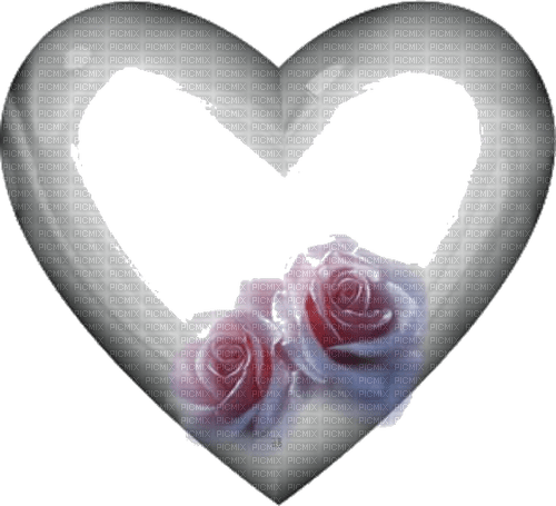 Coeur aux roses - δωρεάν png