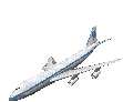 avion - GIF animado grátis