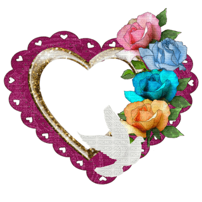 Kaz_Creations Hearts Heart Love Deco Frame - 免费PNG