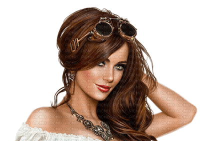 femme woman frau beauty tube human person people steampunk face visage fantasy - png grátis