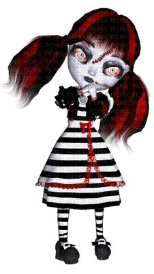 Kaz_Creations Cute Cartoon Kids Dolls Gothic - ücretsiz png