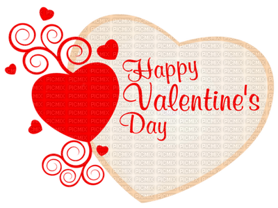 Kaz_Creations Deco Heart Love Hearts Text Happy Valentines Day - bezmaksas png