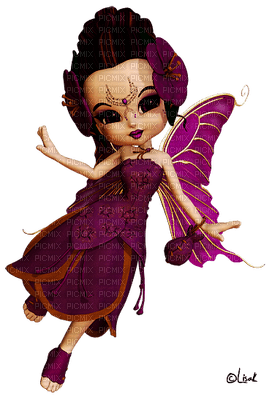 purple fairy - zdarma png