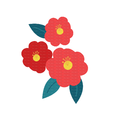 Flores pequeninas - Darmowy animowany GIF