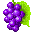 pixel grape gif - GIF animasi gratis