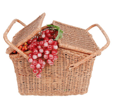 Basket.panier.Raisins.Grapes.Victoriabea - PNG gratuit