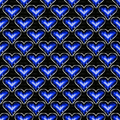blue hearts glitter - Ingyenes animált GIF