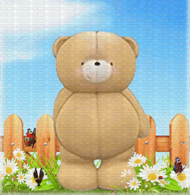 Forever Bear Sending Love - Gratis animeret GIF