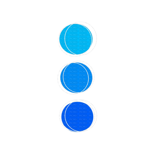 Blue circles aesthetic deco [Basilslament] - Free PNG