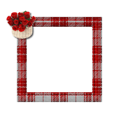 Small Red/White Frame - png gratuito