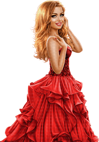 femme rouge - zadarmo png