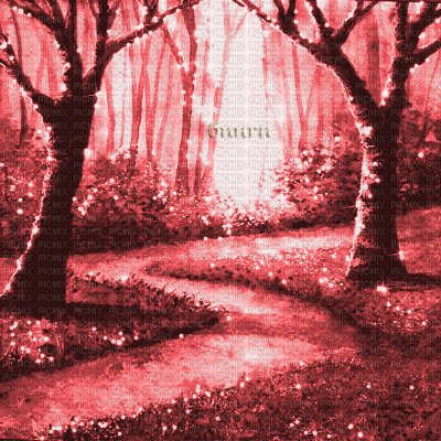 Y.A.M._Fantasy Landscape red - Zdarma animovaný GIF
