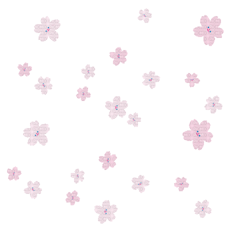 falling spring flowers - Zdarma animovaný GIF