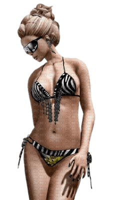 Kaz_Creations Woman Femme Glasses Beachwear - Free PNG