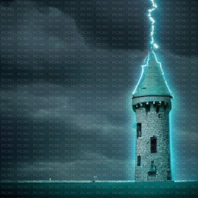 Tower Struck by Lightning - PNG gratuit