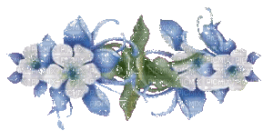 fleurs bleus - Animovaný GIF zadarmo