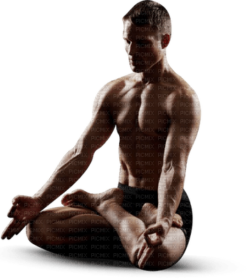 Kaz_Creations Yoga Man Homme - 免费PNG