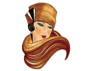 Art Deco woman bp - png gratuito