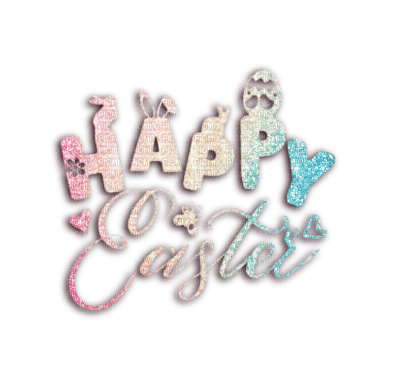 kikkapink happy easter text png spring quote - фрее пнг