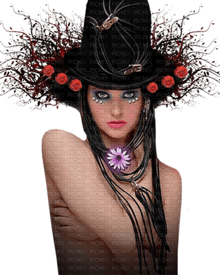 Kaz_Creations Woman Femme With Hat - png gratuito
