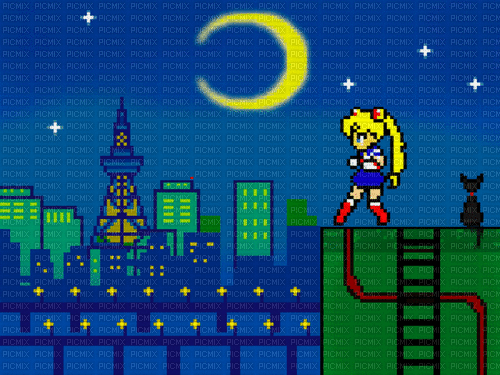 Sailor moon 🌙 elizamio - Δωρεάν κινούμενο GIF