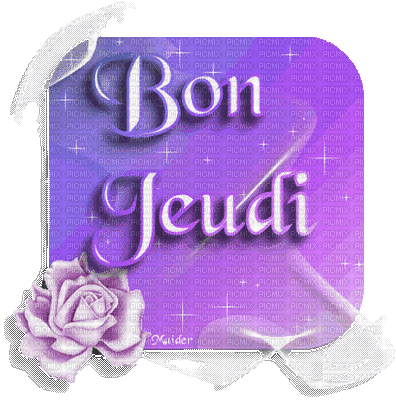 bon jeudi - Zdarma animovaný GIF