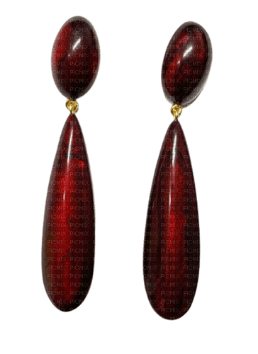 Earrings Red Dark - By StormGalaxy05 - δωρεάν png