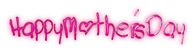 happy mothers day text pink - png ฟรี