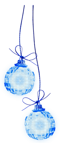 Ornaments.Lights.Blue - nemokama png