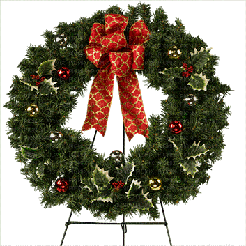Kaz_Creations Deco Sympathy Spray Christmas Wreath - безплатен png