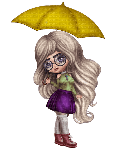 dziewczynka z parasolem - PNG gratuit
