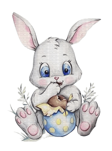 kikkapink pink bunny easter egg vintage - bezmaksas png