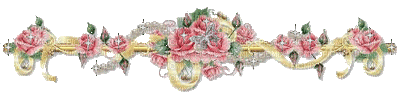 розовые розы,блеск,рамка - GIF animado gratis