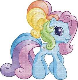little pony rainbow - 無料png