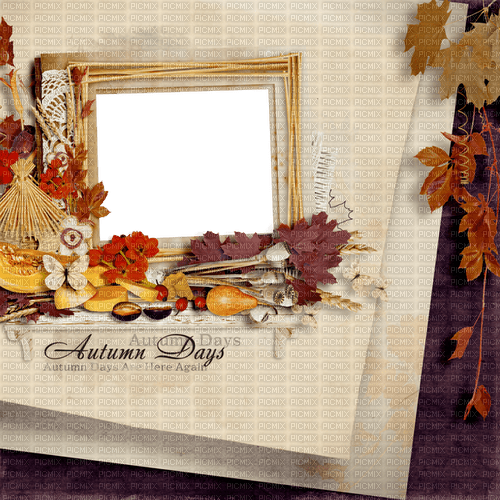 Autumn.Automne.Cadre.Frame.Victoriabea - ingyenes png